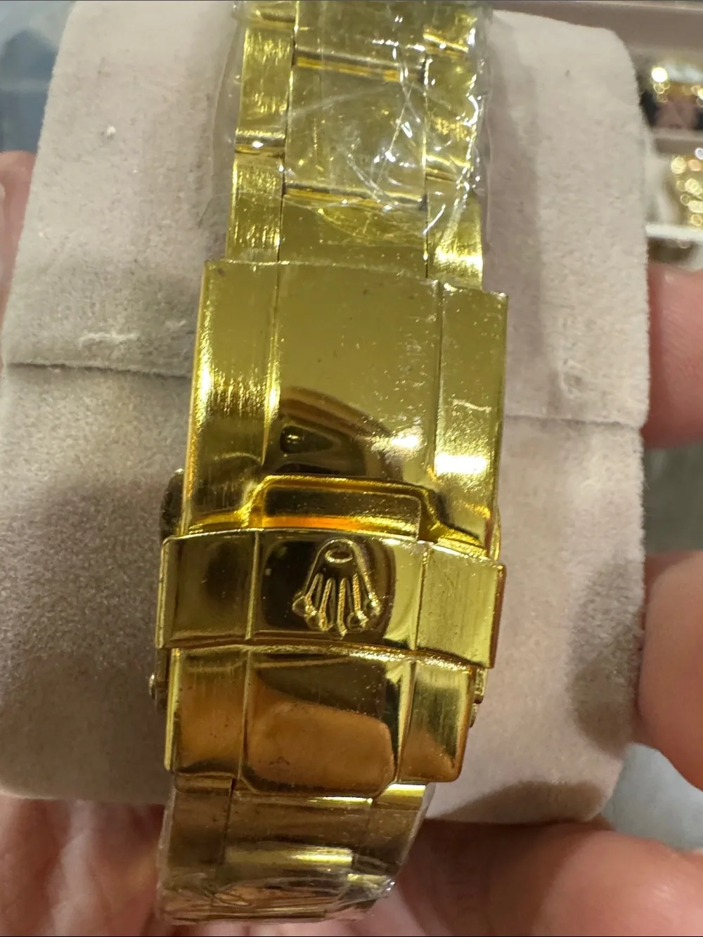 Dial up Gold and Black Submariner-Style Men's Watch